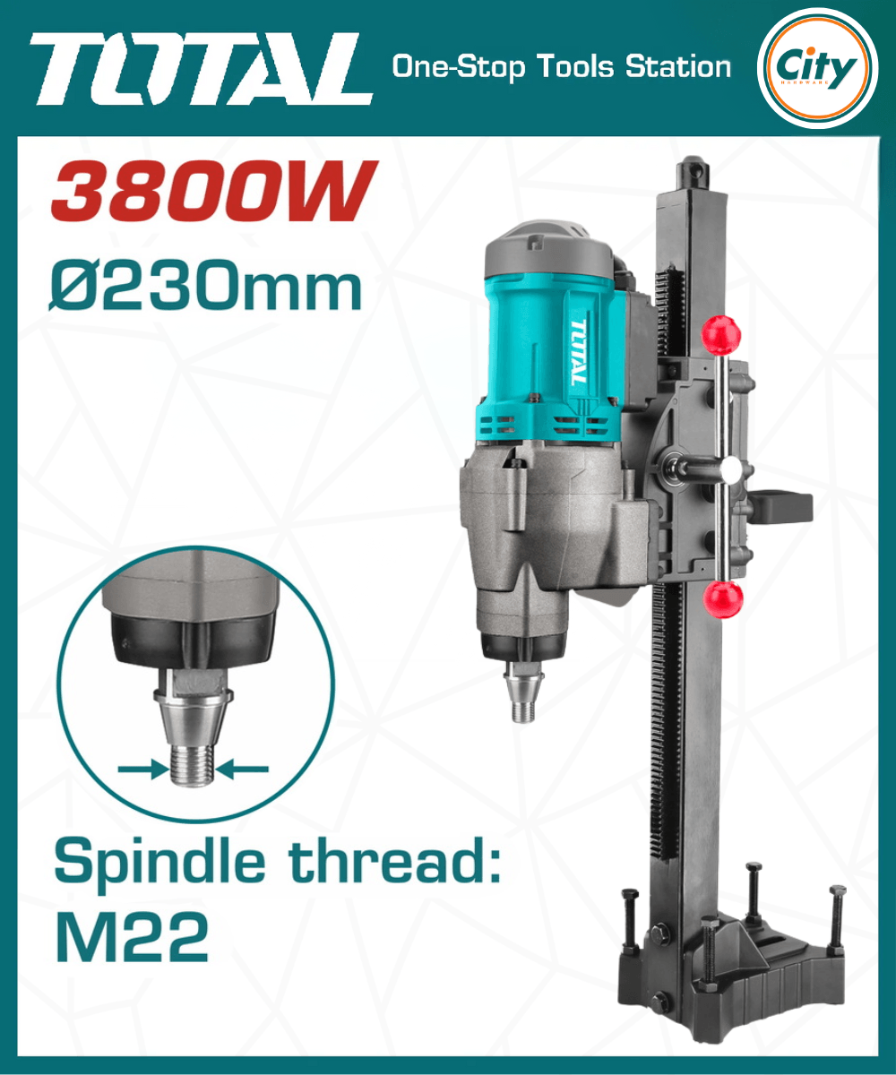 ৩৮০০ ওয়াট ডায়মন্ড ড্রিলিং মেশিন TOTAL TDDM38001