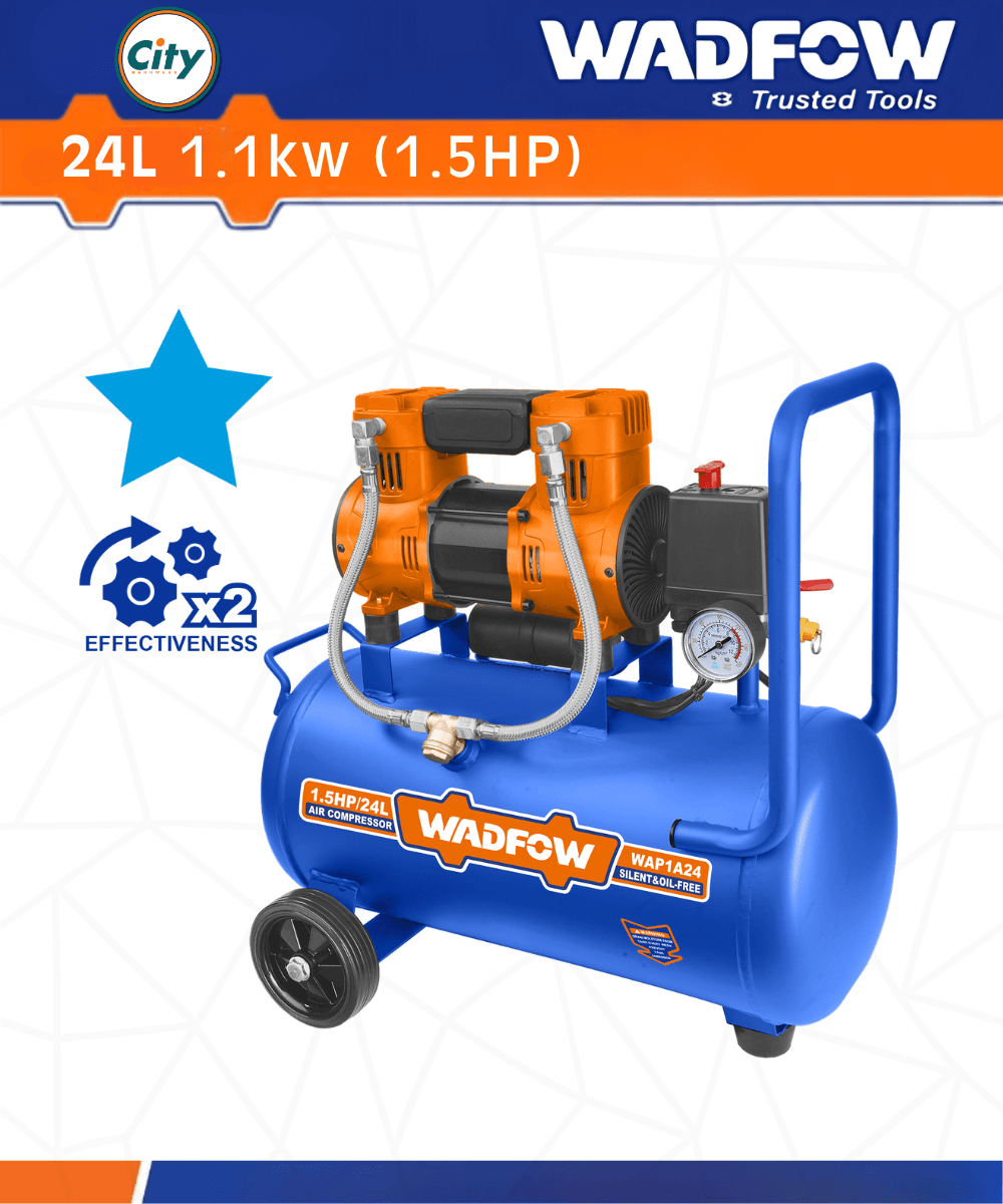 ২৪ লিটার এয়ার কম্প্রেসার মেশিন WADFOW WAP1A24