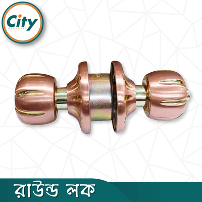 প্রিমিয়াম গুণমানের রাউন্ড লক রোজ গোল্ড রঙের নতুন মডেলের রাউন্ড লক সর্বজনীন কাঠের দরজার লক_img_3