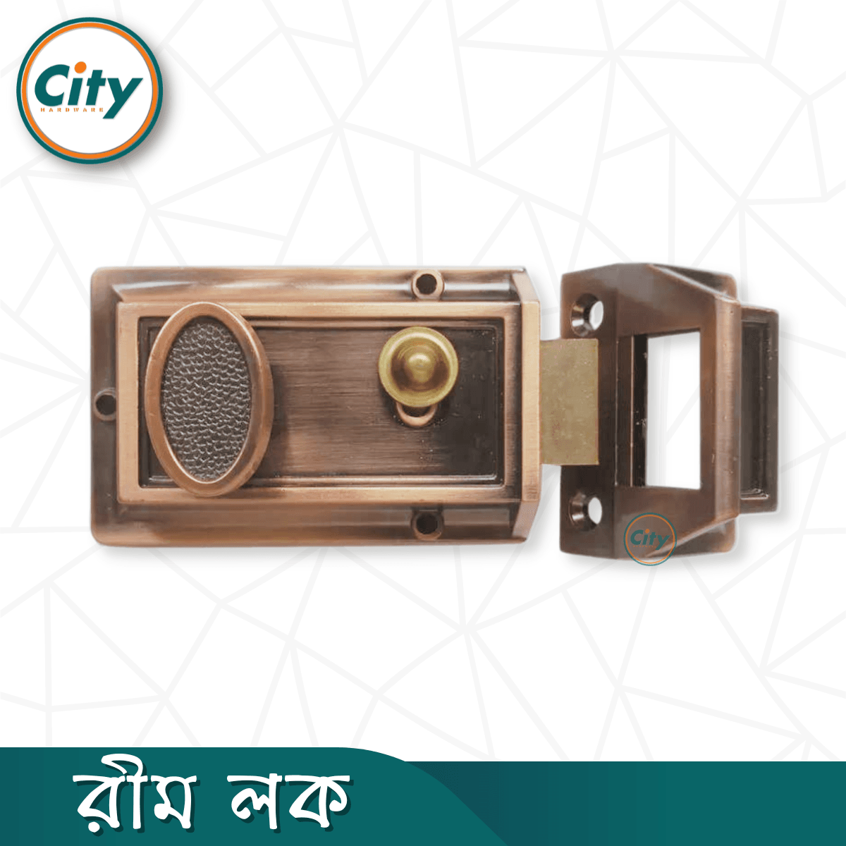 অটো লক রিম লক ডেডবোল্ট সিকিউরিটি লক কাঠের দরজার জন্য নাইট লক অ্যান্টিক রঙের দরজার লক