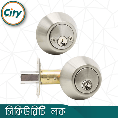 সিকিউরিটি লক উভয় পাশে চাবি সিস্টেম ডাবোল সিলিন্ডার ডেডবোল্ট লক দরজার লক এস এস কালার ডোর লক_img_1