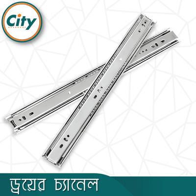 ১ জোড়া স্টেইনলেস স্টিলের ড্রয়ার চ্যানেল বল বিয়ারিং স্লাইডার ৩ পার্ট Drawer Channel_img_1