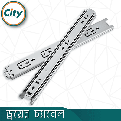 ১ জোড়া স্টেইনলেস স্টিলের ড্রয়ার চ্যানেল বল বিয়ারিং স্লাইডার ৩ পার্ট Drawer Channel_img_3