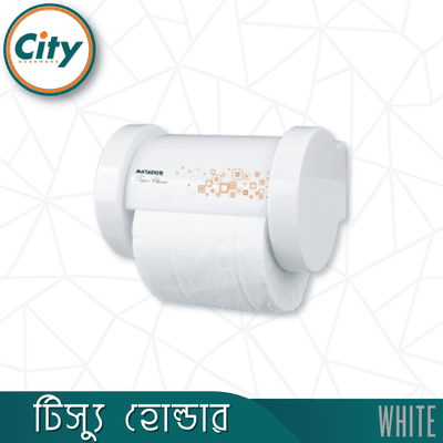 টিস্যু হোল্ডার সাদা রঙের দেয়ালের মাউন্ট টয়লেট টিস্যু পেপার হোল্ডার_img_1