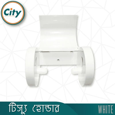 টিস্যু হোল্ডার সাদা রঙের দেয়ালের মাউন্ট টয়লেট টিস্যু পেপার হোল্ডার_img_3