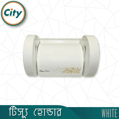 টিস্যু হোল্ডার অফ হোয়াইট কালার ওয়াল মাউন্ট টয়লেট টিস্যু পেপার হোল্ডার_img_2