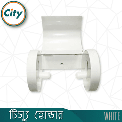 টিস্যু হোল্ডার অফ হোয়াইট কালার ওয়াল মাউন্ট টয়লেট টিস্যু পেপার হোল্ডার_img_3