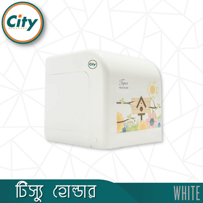 টিস্যু হোল্ডার সাদা রঙের দেয়ালের মাউন্ট টয়লেট টিস্যু পেপার হোল্ডার ২ ইন ১_img_1