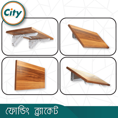 ১ সেট (২ পিস) শেল্ফ ব্রাকেট ওয়াল মাউন্ট করা ব্র্যাকেট অ্যাডজাস্টেবল টেবিল সাপোর্ট ৯০ ডিগ্রি ফোল্ডিং ওয়াল শেল্ফ সাদা বিভিন্ন সাইজের_img_3