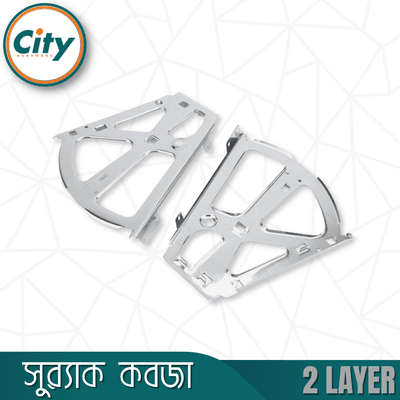 ১ জোড়া (২ পিস) ডাবল জুতার র‍্যাক কবজ স্টেইনলেস স্টিল ২ স্তরের জুতা ক্যাবিনেটের ফ্লিপ ফ্রেম র‍্যাক কবজা_img_2