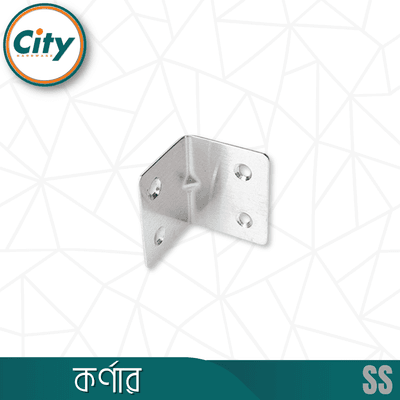 ৫ পিস স্টেইনলেস স্টিলের কর্নার ব্রেস অ্যাঙ্গেল ব্র্যাকেট সিলভার টোন_img_3