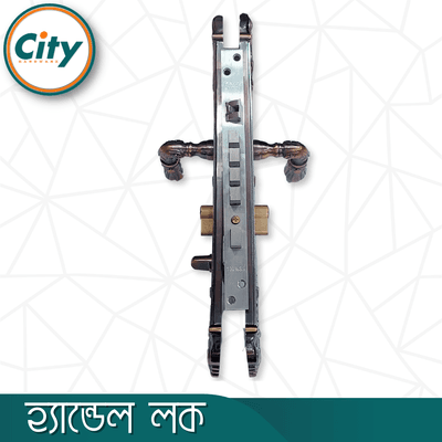 উচ্চ সুরক্ষার বড় আকারের হ্যান্ডেল লক অতিরিক্ত নব সহ প্রধান দরজার জন্য অ্যান্টিক রঙের দরজার লক Door Lock_img_4
