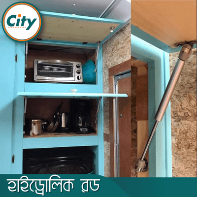 ১ পিস হাইড্রোলিক রড ক্যাবিনেট ডোর লিফট বায়ু সাপোর্ট গ্যাস স্প্রিং স্ট্রুটস লিফট ক্যাপাসিটি ১০০এন/১০কেজি মডেল-২_img_4