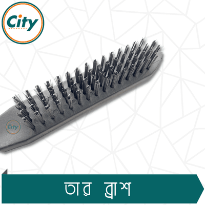 কার্বন স্টিলের তারের ব্রাশ কার্ভড প্লাস্টিকের হ্যান্ডেল সহ তার ব্রাশ_img_4