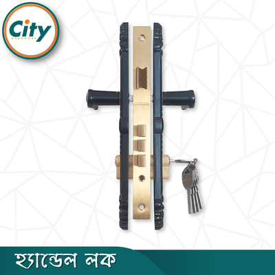 এবি ব্লাক রঙের ডোর লক উচ্চ সুরক্ষার স্ট্যান্ডার্ড সাইজের হ্যান্ডেল লক প্রধান দরজার লক Door Lock_img_4