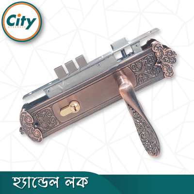 উচ্চ সুরক্ষার স্ট্যান্ডার্ড সাইজের হ্যান্ডেল লক প্রধান দরজার জন্য অ্যান্টিক রঙের দরজার লক Door Lock_img_2