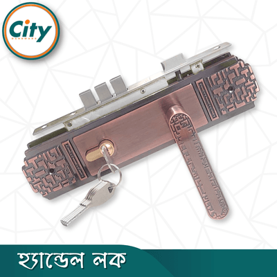 উচ্চ সুরক্ষার স্ট্যান্ডার্ড সাইজের হ্যান্ডেল লক প্রধান দরজার জন্য অ্যান্টিক রঙের দরজার লক Door Lock_img_1