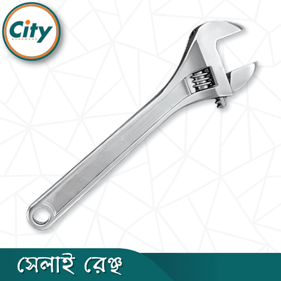 ১০ ইঞ্চি হেভি ডিউটি ​​অ্যাডজাস্টেবল রেঞ্চ অতিরিক্ত ক্ষমতা সহ অ্যাডজাস্টেবল শিফটার মুভেবল স্প্যানার ক্রোম ফিনিশ_img_1