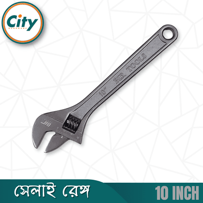 ১০ ইঞ্চি সেলাই ​​রেঞ্চ প্রিমিয়াম কুয়ালিটির গ্রে ফিনিশ করা অ্যাডজাস্টেবল শিফটার মুভেবল স্প্যানার রেঞ্চ_img_2