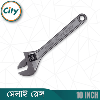 ১০ ইঞ্চি সেলাই ​​রেঞ্চ প্রিমিয়াম কুয়ালিটির গ্রে ফিনিশ করা অ্যাডজাস্টেবল শিফটার মুভেবল স্প্যানার রেঞ্চ_img_3
