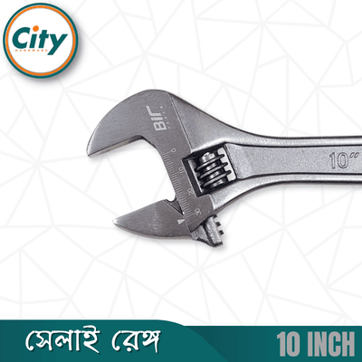 ১০ ইঞ্চি সেলাই ​​রেঞ্চ প্রিমিয়াম কুয়ালিটির গ্রে ফিনিশ করা অ্যাডজাস্টেবল শিফটার মুভেবল স্প্যানার রেঞ্চ_img_4