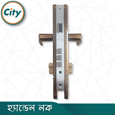 উচ্চ সুরক্ষার স্ট্যান্ডার্ড সাইজের হ্যান্ডেল লক প্রধান দরজার জন্য কফি রঙের দরজার লক Door Lock_img_5