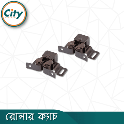 ২ পিস ফার্নিচার ক্যাবিনেটের দরজার জন্য ডাবল রোলার ক্যাচ_img_1