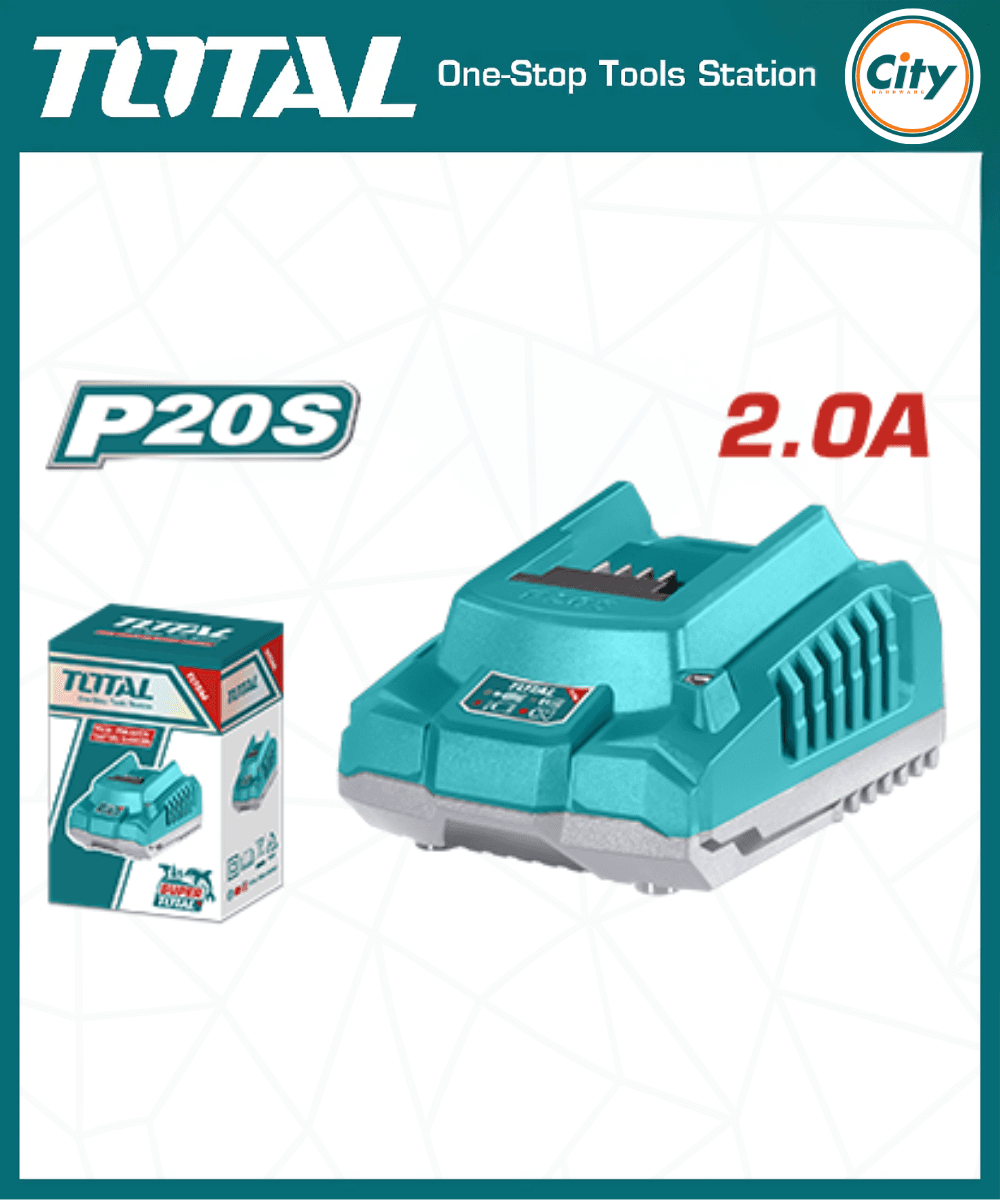 20v ফাস্ট ইন্টেলিজেন্ট চার্জার TOTAL TFCLI2001