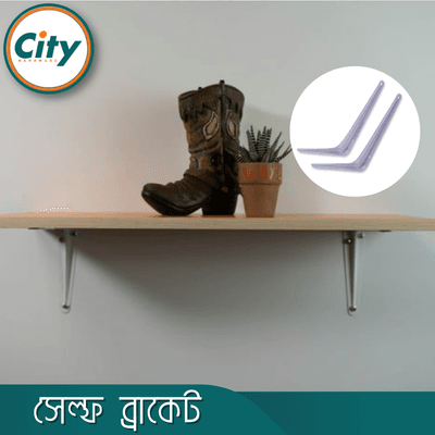 ২ পিস ওয়াল মাউন্ট শেল্ফ ব্রাকেট ওয়াল র্যাক এল ক্লাম্প_img_6