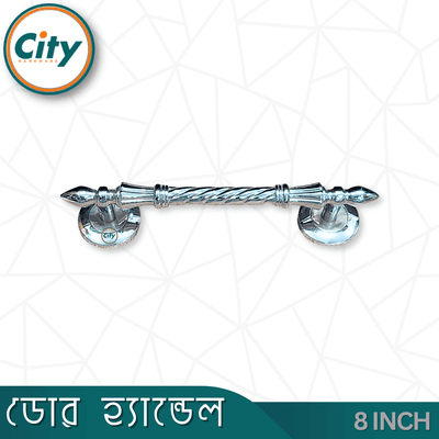 ৮ ইঞ্চি দরজার হ্যান্ডেল নিকেল পালিশ করা দরজার হাতল কাঠের দরজার হ্যান্ডেল_img_2
