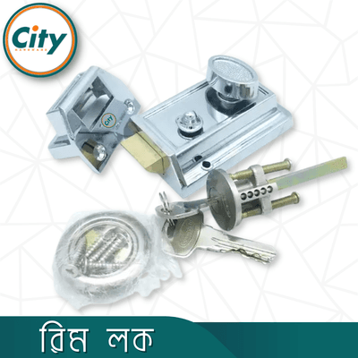 অটো লক রিম লক ডেডবোল্ট সিকিউরিটি লক লাচ লক কাঠের দরজার জন্য সিলভার রঙের দরজার লক_img_1