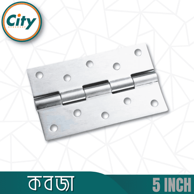 ১ পিস ৫ ইঞ্চি ৩মিমি কবজা স্টেইনলেস স্টিলের কবজা ডোর কবজা এস এস স্ক্রুর সাথে_img_3