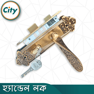প্রিমিয়াম কুয়ালিটি ছোট আকারের হ্যান্ডেল লক নব সহ ভিতরের রুমের জন্য সিএফ রঙের দরজার লক Door Lock_img_2