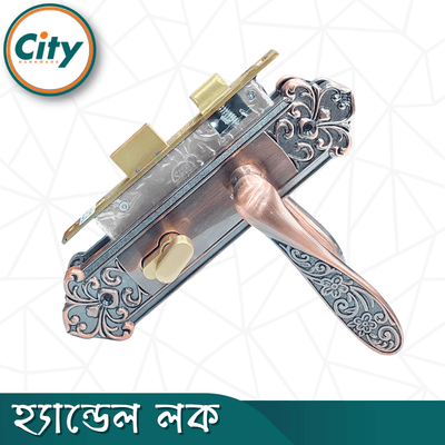 প্রিমিয়াম কুয়ালিটি ছোট আকারের হ্যান্ডেল লক নব সহ ভিতরের রুমের জন্য অ্যান্টিক রঙের দরজার লক Door Lock_img_1