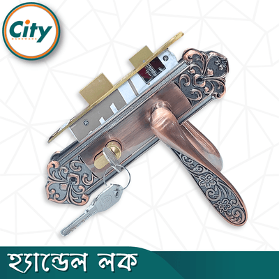 প্রিমিয়াম কুয়ালিটি ছোট আকারের হ্যান্ডেল লক নব সহ ভিতরের রুমের জন্য অ্যান্টিক রঙের দরজার লক Door Lock_img_2