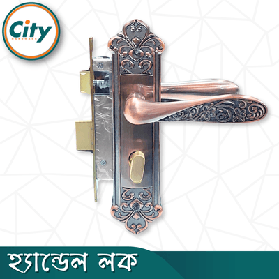 প্রিমিয়াম কুয়ালিটি ছোট আকারের হ্যান্ডেল লক নব সহ ভিতরের রুমের জন্য অ্যান্টিক রঙের দরজার লক Door Lock_img_3