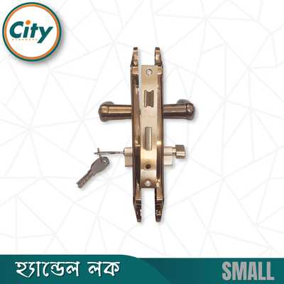 সি এফ রঙের ছোট আকারের হ্যান্ডেল লক ভিতরের রুমের জন্য নব সহ দরজার লক Door Lock_img_3
