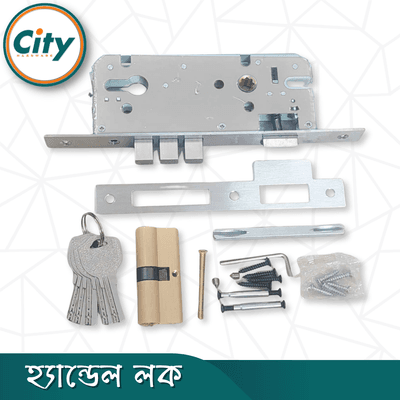 উচ্চ সুরক্ষার স্ট্যান্ডার্ড সাইজের হ্যান্ডেল লক প্রধান দরজার জন্য কফি রঙের দরজার লক Door Lock_img_6