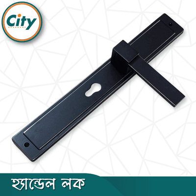 প্রিমিয়াম কুয়ালিটি ডোর লক বড় আকারের হ্যান্ডেল লক অতিরিক্ত নব সহ প্রধান দরজার জন্য কালো রঙের দরজার লক Door Lock_img_3